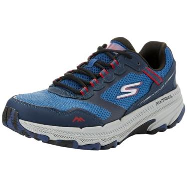 Imagem de Skechers Tênis de corrida feminino Go Run Trail Altitude 2.0 - Ravine Trail, Azul-marinho/vermelho, 41