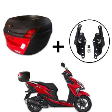 Imagem de Baú para moto Awa Proos 34 Litros com Suporte para Baú Honda Elite 125