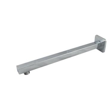 Imagem de Cano Tubo Braço Suporte Quadrado de Metal Parede 36 cm P/ Ducha - AMG 
