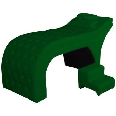 Imagem de Maca Estética Detalhe em Capitonê Suede Cores - DS Estofados, Verde