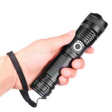 Imagem de Lanterna Tática Militar Usb Super Forte Recarregavel T9 - ff.vitoria