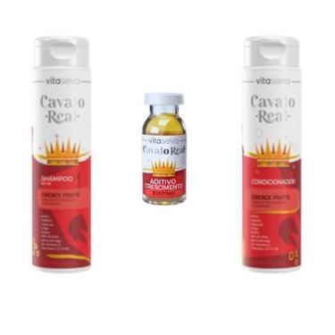 Imagem de Vita Seiva Cavalo Real Cresce Forte 03 Produtos (Shampoo/Condicionador