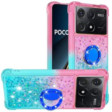 Imagem de Monwutong Capa de ajuste fino para Xiaomi Poco X6 Pro, capa para Redmi K70E, brilhante brilhante efeito areia movediça TPU capa de proteção anti-queda capa de proteção anti-queda para Poco X6