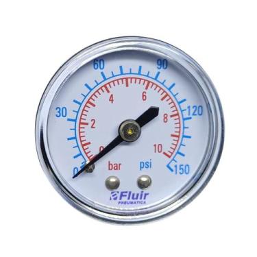 Imagem de Manômetro Horizontal com Rosca de 1/8" Npt 150 Psi 40mm - FL