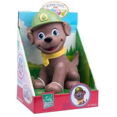 Imagem de Brinquedo Infantil Boneco Patrulha Cachorro Esquadrão Pet - Bombeiro. 