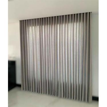 Imagem de Cortina Voil Gaze Linho Sem Forro 4,00x2,60 Para Varão -  Sala/Quarto 
