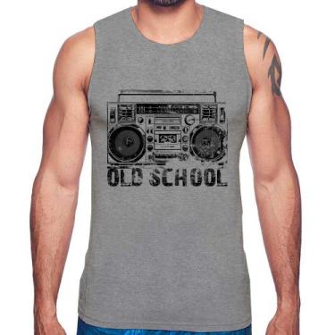 Imagem de Regata Old School Boombox - Foca na Moda, Cinza, G