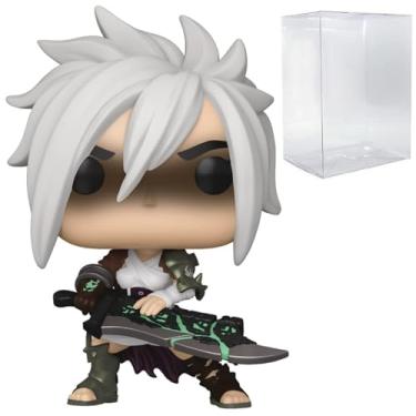 Imagem de POP Jogos: League of Legends - Boneco de vinil Funko Riven (incluído com caixa protetora compatível), multicolorido, 9,5 cm