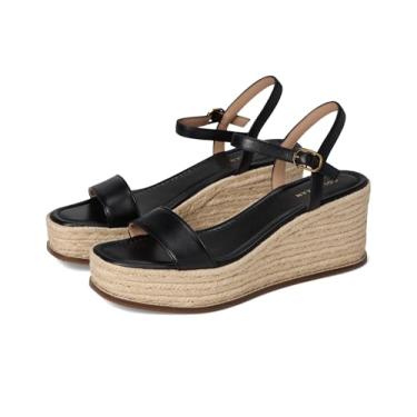 Imagem de Cole Haan Alpargatas femininas Cloudfeel Keeton Flatform, couro preto, 39-B EUA