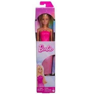 Imagem de Boneca Barbie Fantasy Coleçao Donzelas Mattel JDM67 Vestido Rosa