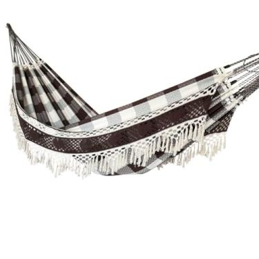 Imagem de Rede De Dormir Descanso Casal Luxuosa Gigante(MARRON/BEGE)