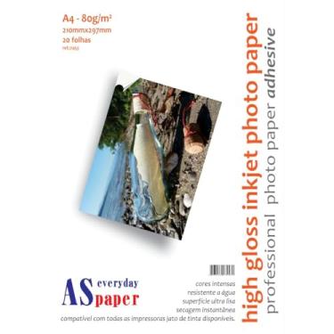 Imagem de A4 Glossy Adesivo 80G.