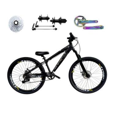 Imagem de Bicicleta 26 Gta Rebel Freeride Cor Preto Single 8v Cubo Barulhento Pe
