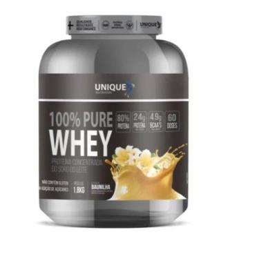 Imagem de 100 Pure Whey Sabor Baunilha 1800g Unique Nutrition