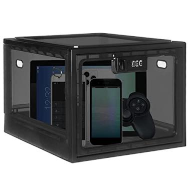 Imagem de Caixa de bloqueio de medicamentos, recipiente com trava de medicamentos para geladeira, caixa de bloqueio segura para alimentos, tablet, telefone, para cozinha, casa, escola e escritório