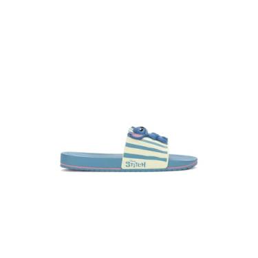 Imagem de Chinelo Infantil Menina Disney Mania Plus Stitch Grendene kids Rosa ou Azul (Azul/Bege, BR, Criança de 4 a 8 anos, Numérico, 30)