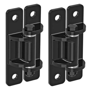 Imagem de Lifeswel Dobradiças de portão resistentes, dobradiças de aço com rolamento espaçador e revestimento eletrônico, parafusos removíveis para portas giratórias, calçadas e portões de fazenda