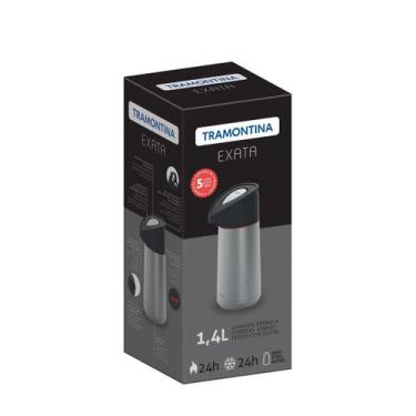 Imagem de Garrafa Térmica Exata Inox Tramontina 1,4 L, 1,4L, Inox