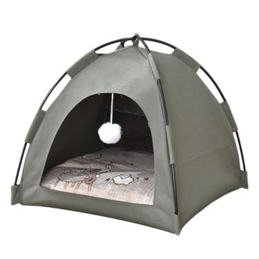 Imagem de Barraca Para Gatos | Tendas Portáteis Para Gatinhos - Casa Ninho Toca Abrigo Portátil Respirável para Pequenos Animais Gatinho Cachorrinho Coelho Brincar Interior Viagem Campismo Todas Estações