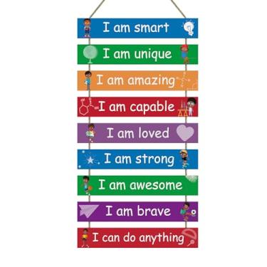 Imagem de UBTKEY Decoração De Quarto Infantil, Conjunto 9 Peças Arte Parede Para Meninos, Motivacional, Placa Suspensa Quarto, Sala Jogos, Banheiro