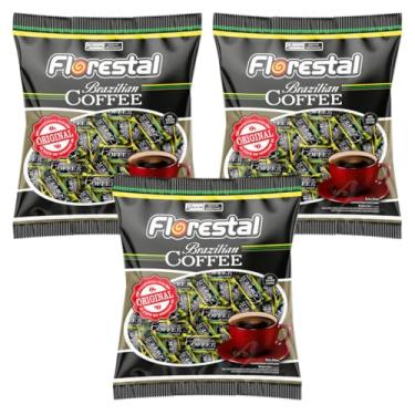 Imagem de 3 Pacotes Bala De Café Brazilian Coffee 500g Cada Florestal