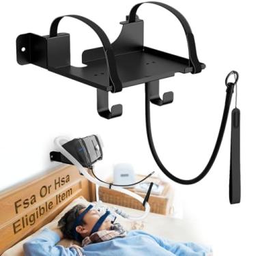 Imagem de DUDUXI Prateleira De Parede Para Cpap Compatível Com Resmed Airsense 10 Com Suporte De Mangueira Cpap De Ângulo Ajustável E Gancho Para Tubo E Máscara Cpap [Evita Emaranhamento De Mangueiras], Supor