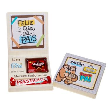 Imagem de Caixinha para Lembrancinha Dia dos Pais, com espaço para Talento e Prestígio, Kit com 15 Unidades