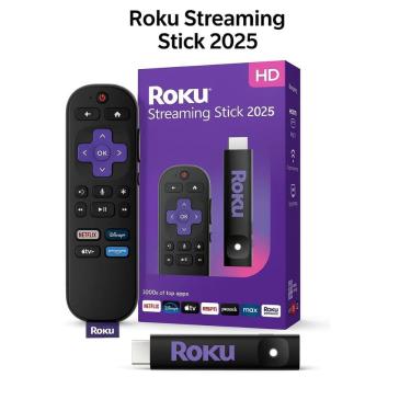 Imagem de Roku Streaming Stick 2025 HD HDMI Controle por Voz Full HD
