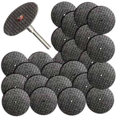 Imagem de Jogo 25 Discos Corte Metal Ferro Acessórios Micro Retifica