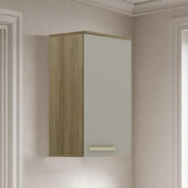 Imagem de Armário de Cozinha Aéreo 40cm 1 Porta Nádia Mocca/Avelã L01 - Mpozenat