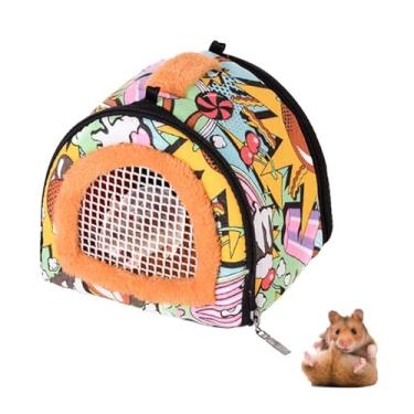 Imagem de Hamiledyi – Bolsa para transporte de animais de estimação, bolsa de viagem, bolsa para uso ao ar livre, para porco-da-índia, porco-espinho, hamster, chinchilas, esquilo, animais pequenos