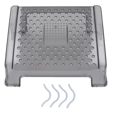 Imagem de Bancos de vaso sanitário infantil não deslizam Pet Clear sob apoio de pé de mesa portátil multifuncional agachamento banheiro para crianças cocô