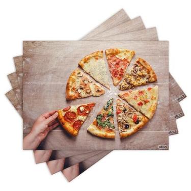 Imagem de Jogo Americano com 4 peças - Pizza - 1726Jo - Allodi