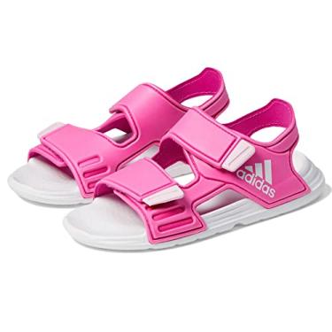 Imagem de adidas Tênis infantil Altaswim C para meninos - Azul, Lucid Fuchsia/Branco/Rosa Transparente, 13 Little Kid