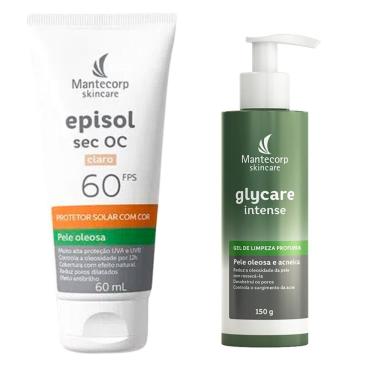 Imagem de Kit 1 Protetor Solar Episol Sec OC com Cor Pele Oleosa Claro FPS 60 60ml