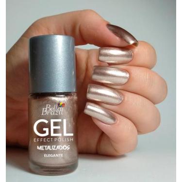 Imagem de Esmalte Metalizado Elegante Efeito Gel Bella Brazil 9ml