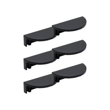 Imagem de Puxador Concha Para Gavetas Portas Pz 1090 Next Concha (2, Preto Fosco)