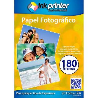 Imagem de Papel Fotográfico Brilhante Glossy A4 180gr - Impressões de Alta Quali