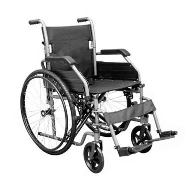 Imagem de Cadeira De Rodas Dobrável Em Duplo X Tubular Basic Até 125Kg - Hidroli