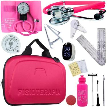 Imagem de Kit Fisioterapia Maleta Goniometro Martelo Buck Completo - Love Saude,