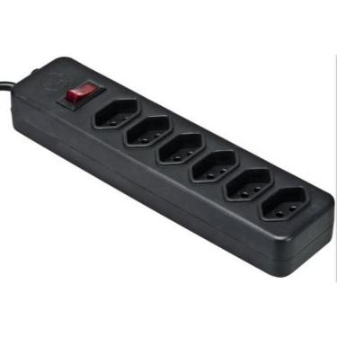 Imagem de Filtro De Linha Fortrek 6 Tomadas Pst-101 Bivolt Preto