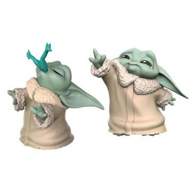 Imagem de Star Wars The Mandalorian Baby Yoda Froggy Snack Force Moment Toys 2pack