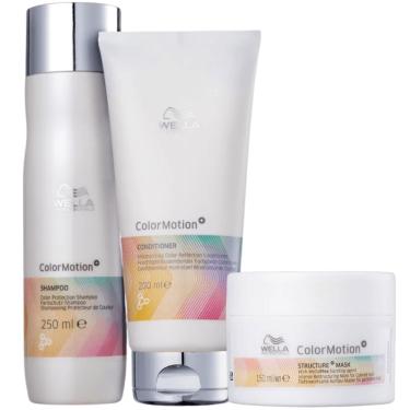Imagem de Wella Color Motion+ Shampoo 250ml, Condicionador 200ml e Máscara 150ml