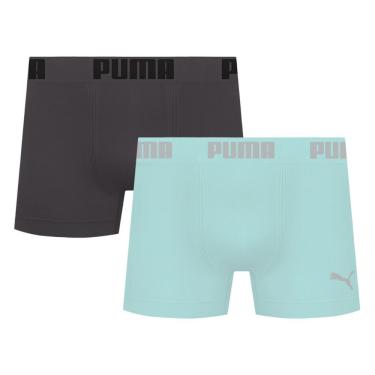 Imagem de Kit 2 Cuecas Puma Boxer Sem Costura Masculina