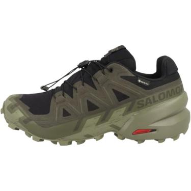 Imagem de Salomon Tênis masculino Speedcross 6, Preto/turfa/verde-líquen profundo, 45