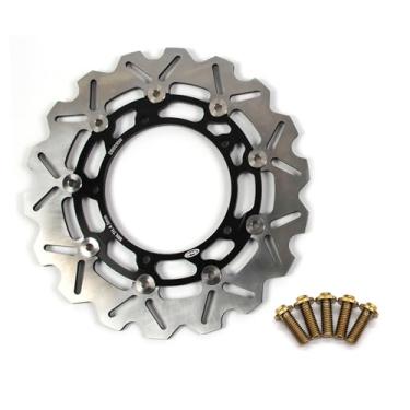 Imagem de Rotor de disco de freio dianteiro Arashi com parafusos de montagem para Yamaha YZF R25 2014-2021, MT03 FZ03 2016-2023 ABS inclui, YZF R3 2015-2023 ABS 17-23, acessórios de substituição de motocicleta
