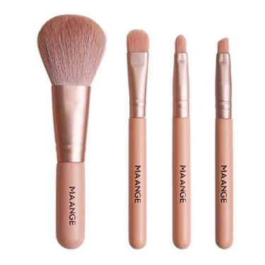 Imagem de Xiaojikuaipao Conjunto de 4 pincéis de maquiagem e cosméticos para sombra, kit de ferramentas