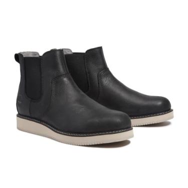 Imagem de Timberland Bota masculina Redwood Edge Chelsea, Grão integral preto, 44