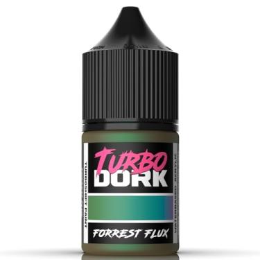 Imagem de Turbo Dork Tinta acrílica Forrest Flux TurboShift Frasco de 22 ml - Tinta de mudança de cor metálica não tóxica à base de água