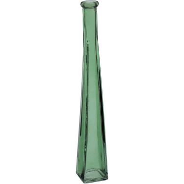 Imagem de Vaso Decorativo Enfeite Casa Floreiro Home&co Vidro 31x4x4cm Verde